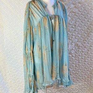 Free People flowy boho peasant dress